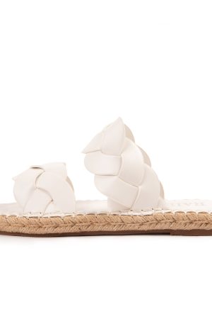 RAID Aries Flat Sandals in White