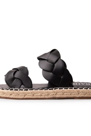 RAID Aries Flat Sandals in Black