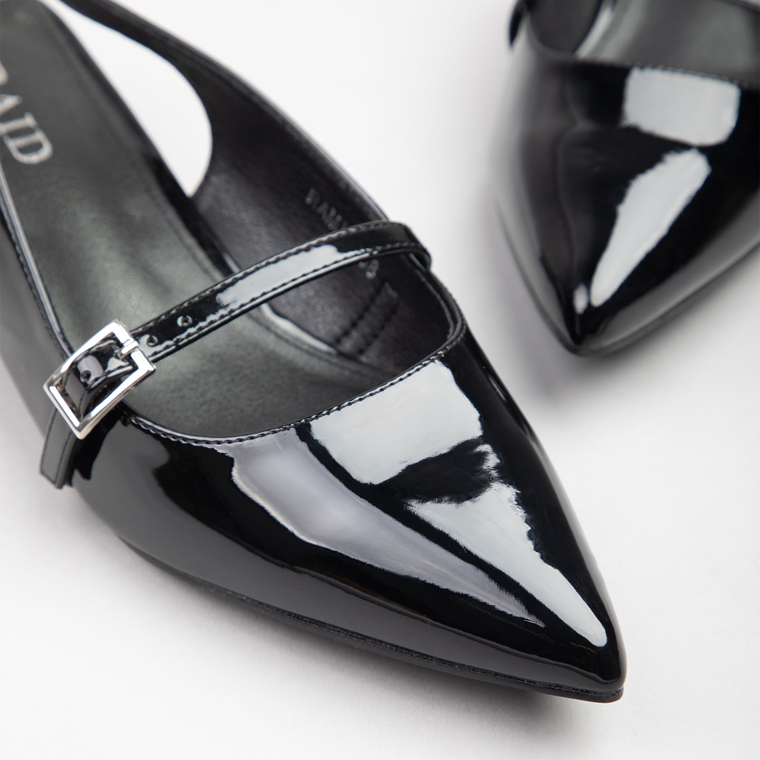 RAID Ramia Flat Slingbacks In Black - Image 4