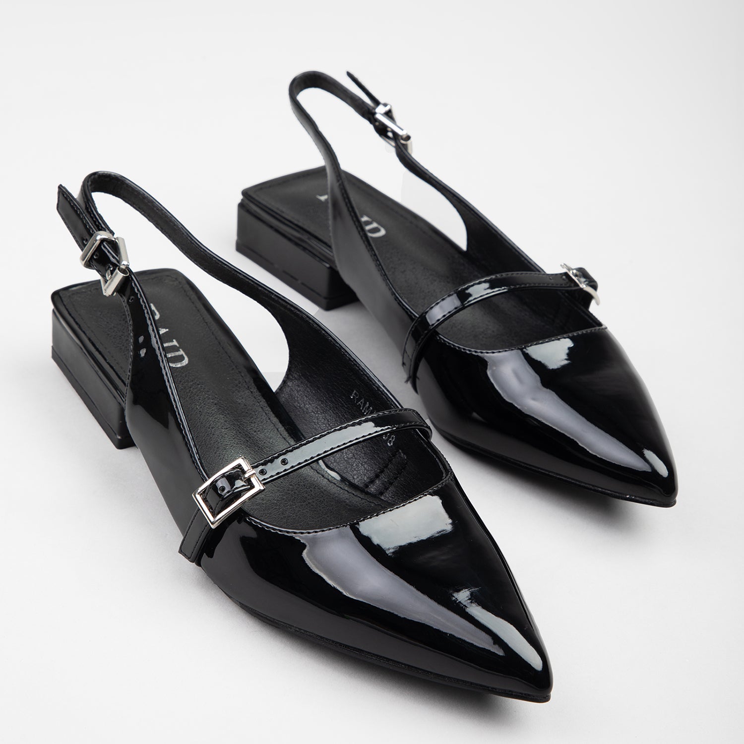 RAID Ramia Flat Slingbacks In Black - Image 2
