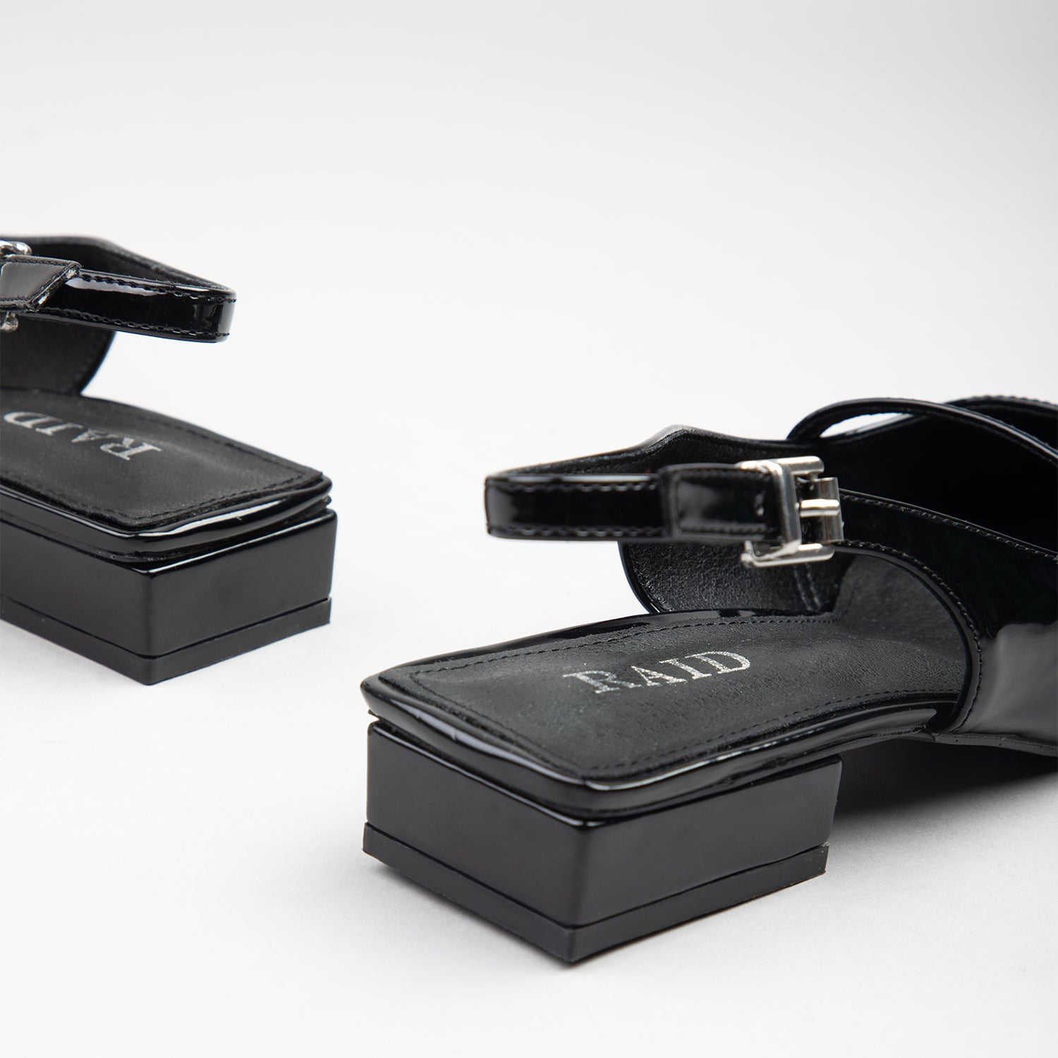 RAID Ramia Flat Slingbacks In Black - Image 3