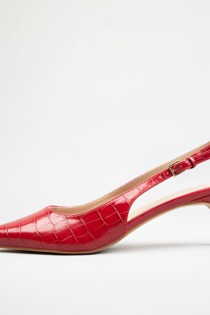 RAID Ravish Slingbacks in Red