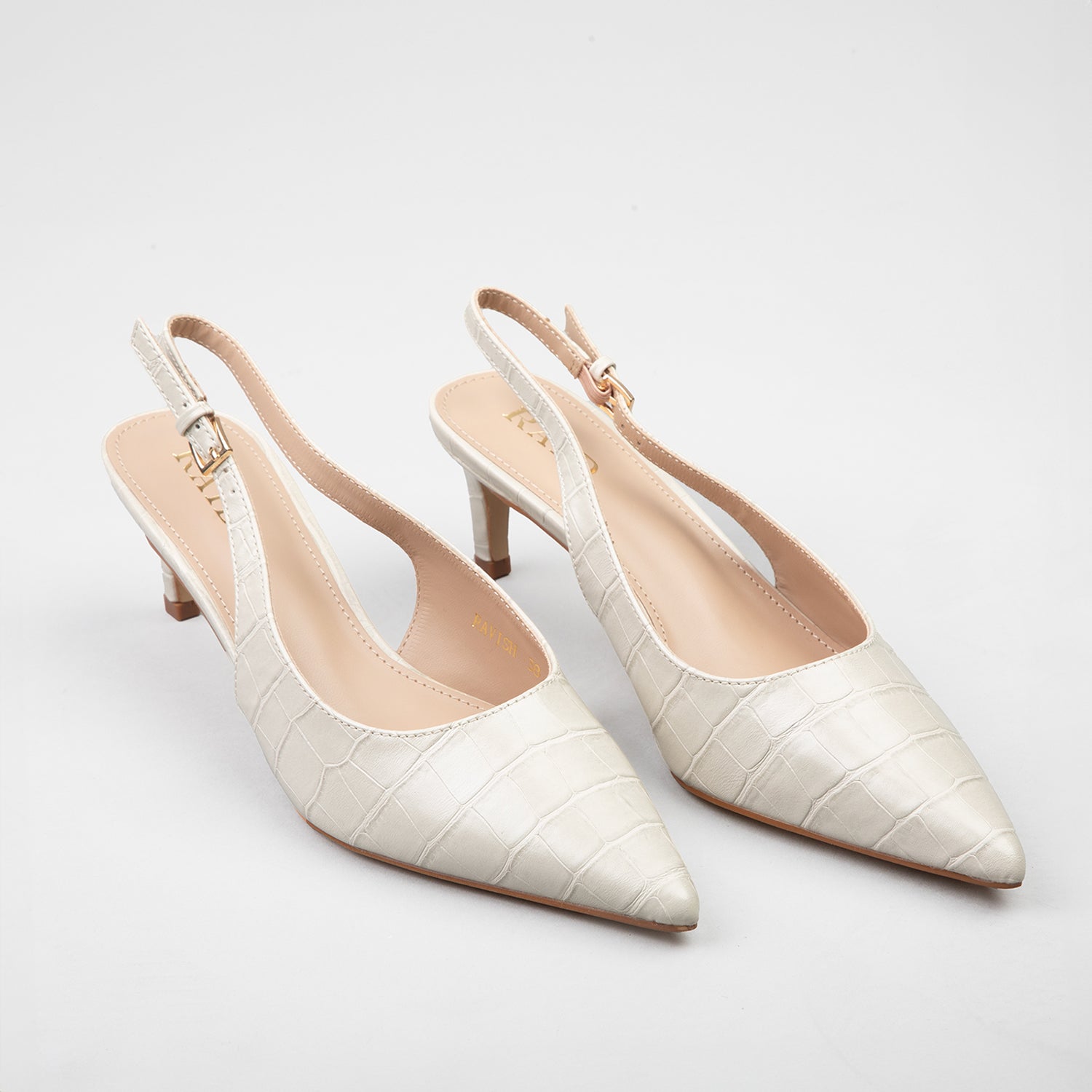 RAID Ravish Slingbacks in Beige - Image 2