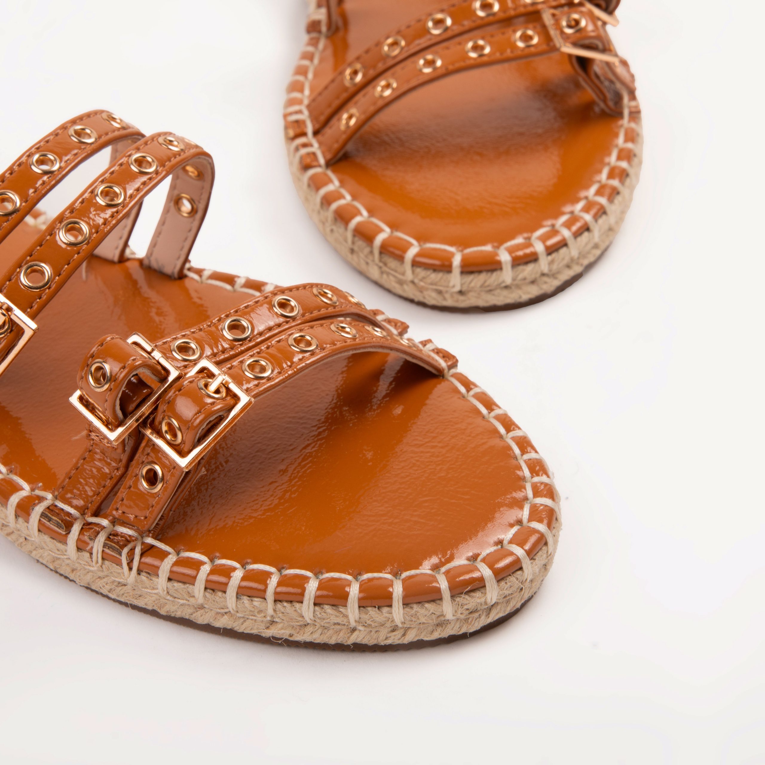 RAID Tanya Flat Sandals in Tan - Image 6
