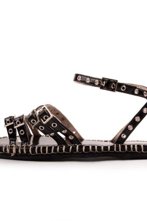 RAID Tanya Flat Sandals in Black