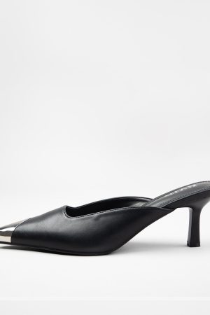 RAID Elkana Heeled Mules in Black