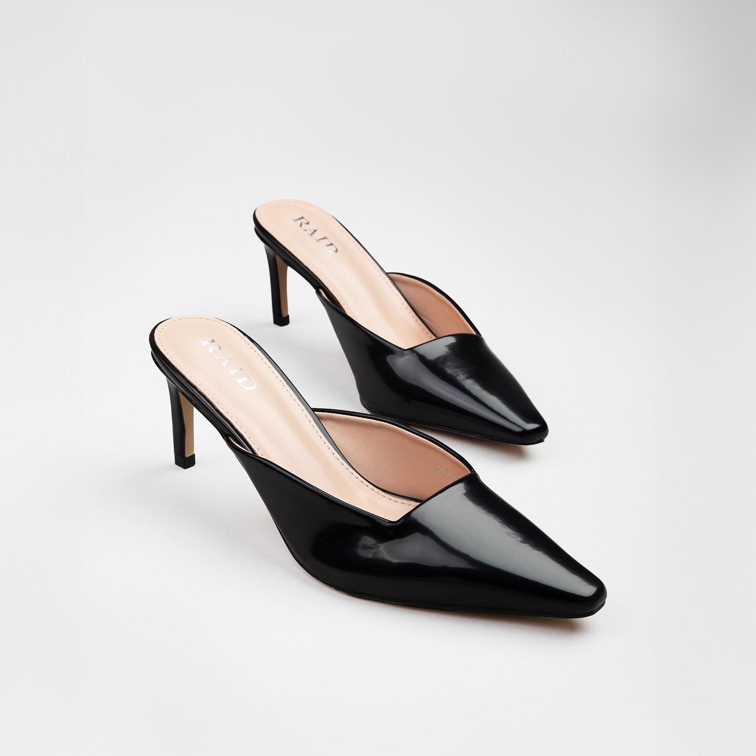 RAID Miko Heeled Mules in Black - Image 2