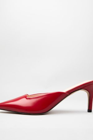 RAID Miko Heeled Mules in Red