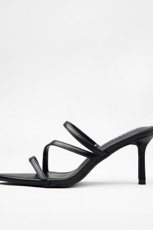RAID Tosca Heeled Mules in Black